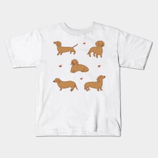 hotdog dog drawing pack Kids T-Shirt